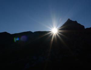 Sonnenaufgang beim Graustock