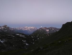 Ausblick von der Bartgeier Nische 