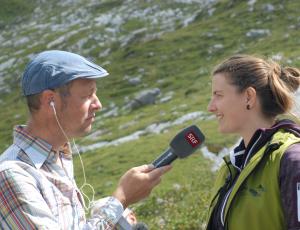 Christian Von Burg vom SRF im Interview mit Franziska Lörcher